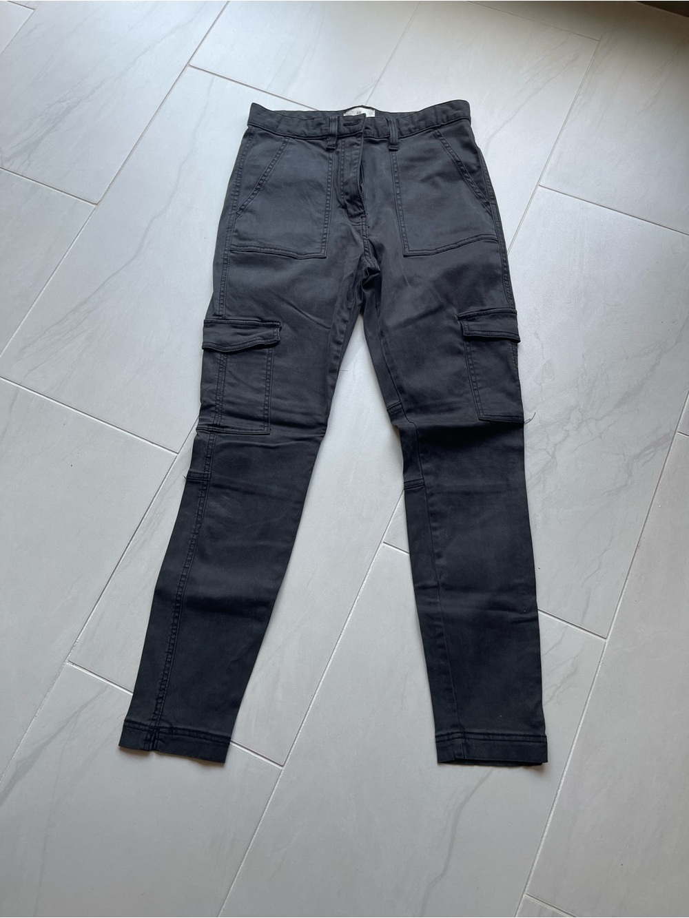 H&M Black Slim Cargo Pants